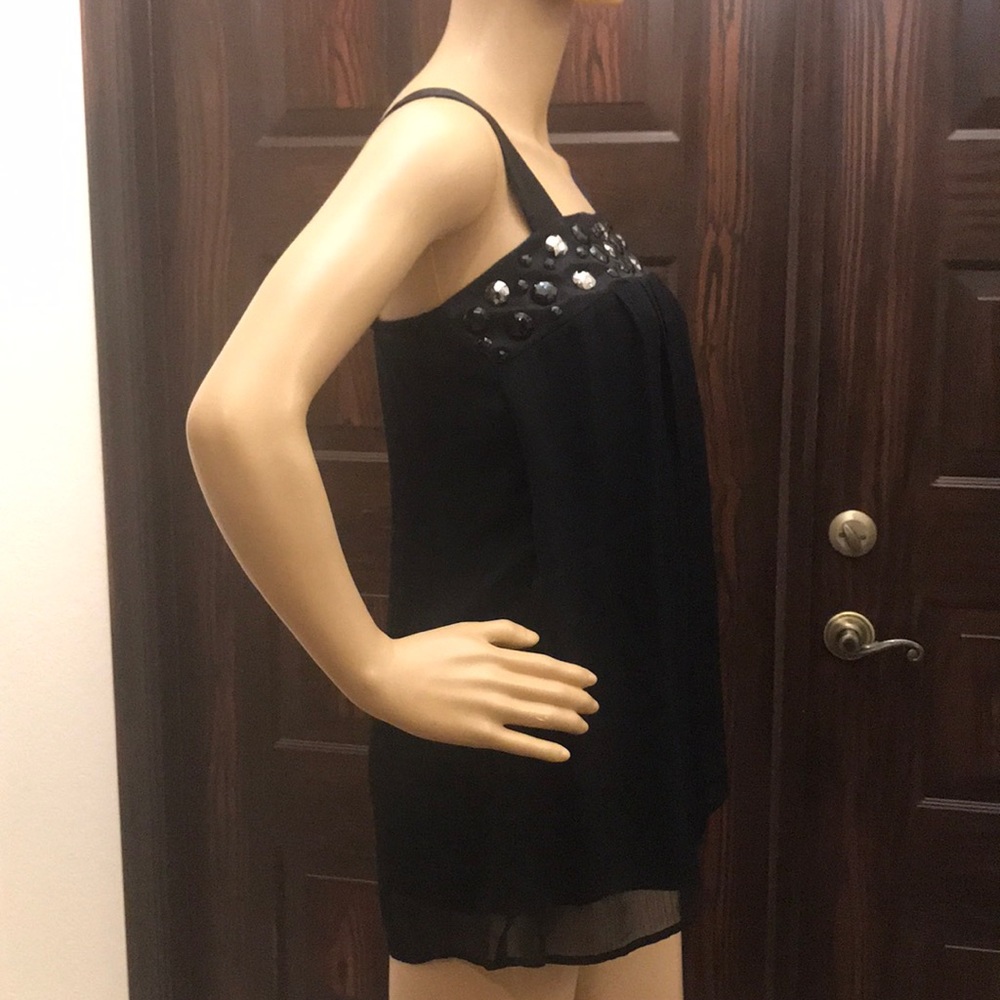 Black top size S embellished - Picture 10 of 17